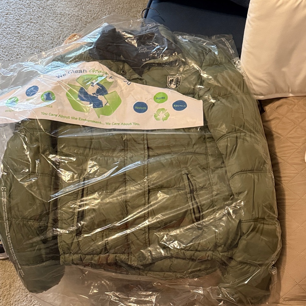 American Eagle Outfitters Olive Kids Puffer Jacket